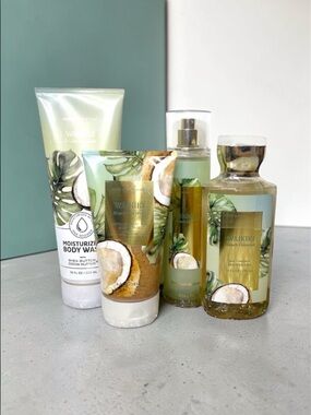 Bath & Body Works Waikiki Beach Coconut Tropical Gift Set Nwt
